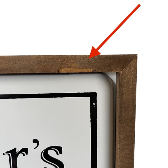 Farmer’s Market Fresh Poultry Metal Wood Frame Wall Art